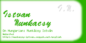 istvan munkacsy business card